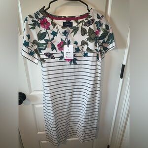 NWT Joules Floral Striped Dress size 4
